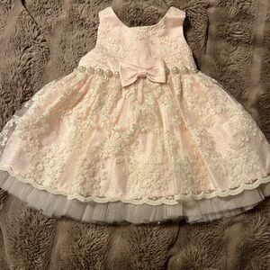 American Princess Pink Lace Dress 9 months